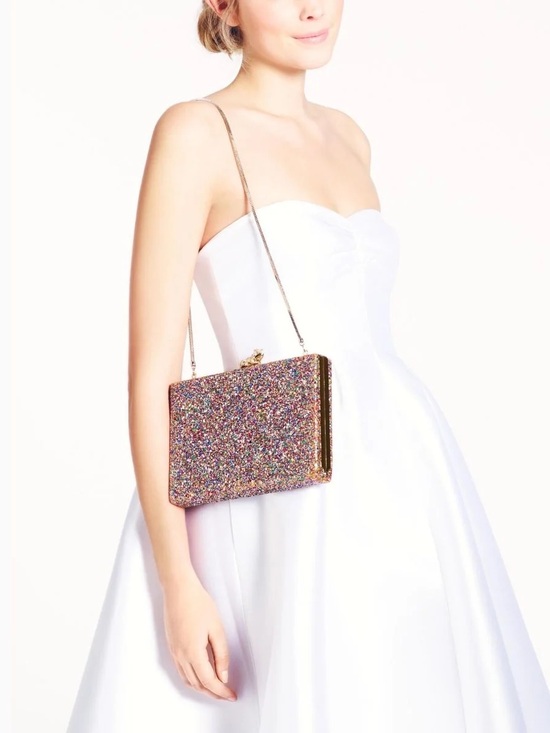 kate spade Handbags - I Kissed A Frog Kate Spade Glitter and Gold Clutch